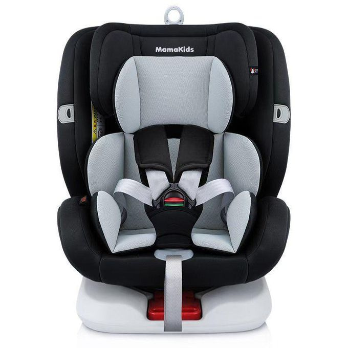 MamaKids Classy 360° Isofix Car Seat (0–36kg) – Reclining Convertible Baby Car Seat | Gray & Black
