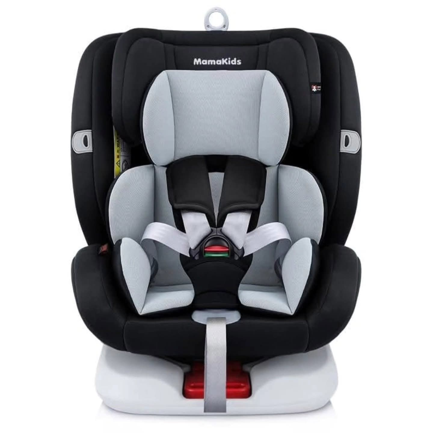 MamaKids Classy 360° Isofix Car Seat (0–36kg) – Reclining Convertible Baby Car Seat | Gray & Black