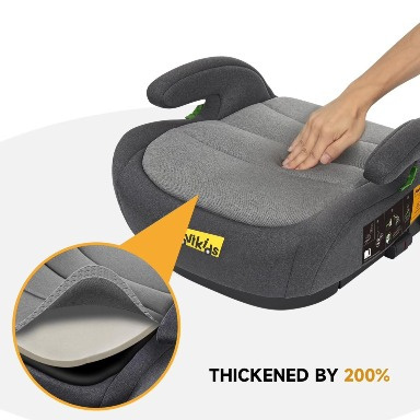Jovikids OHHO+ I-Size ISOFIX Booster Car Seat – Gray (125–150cm / 6–12 Years)