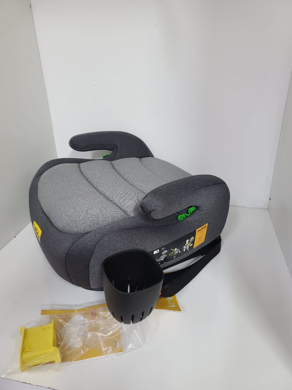 Jovikids OHHO+ I-Size ISOFIX Booster Car Seat – Gray (125–150cm / 6–12 Years)